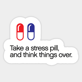 Stress Pill Sticker